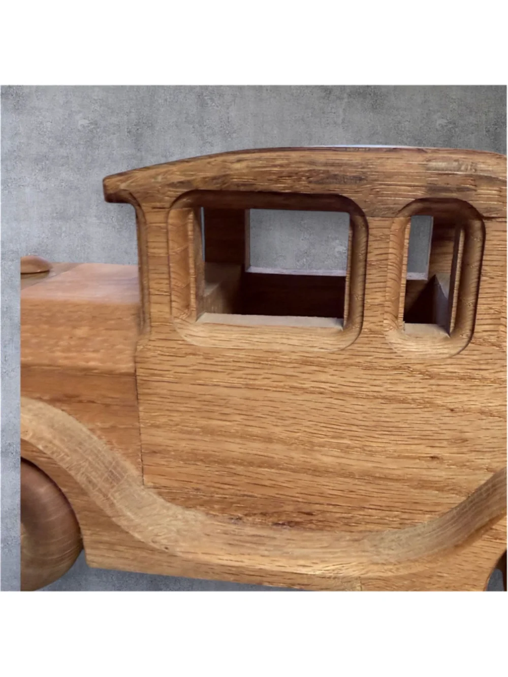 Vintage Wooden Model A Car 1979 Ol' Tyme Toys by Gayle Anderson Handmade Oak